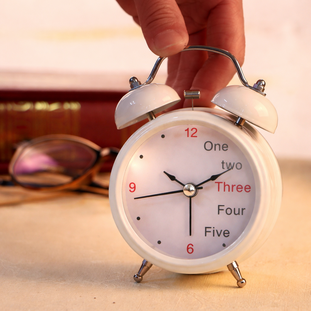 BG Mart Classic Bell Alarm Clock – White 213