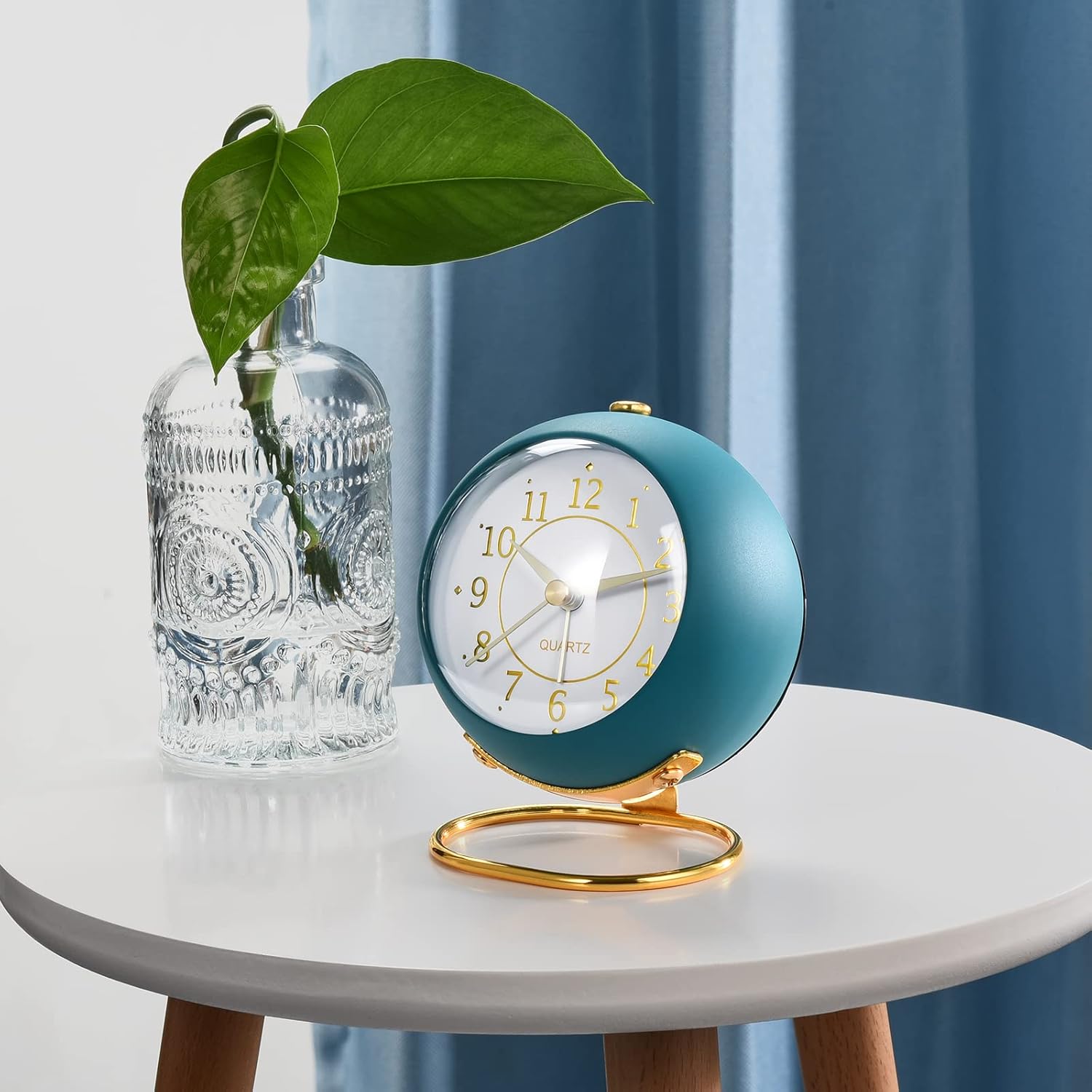 BG Mart Classic Bell Alarm Clock – Blue